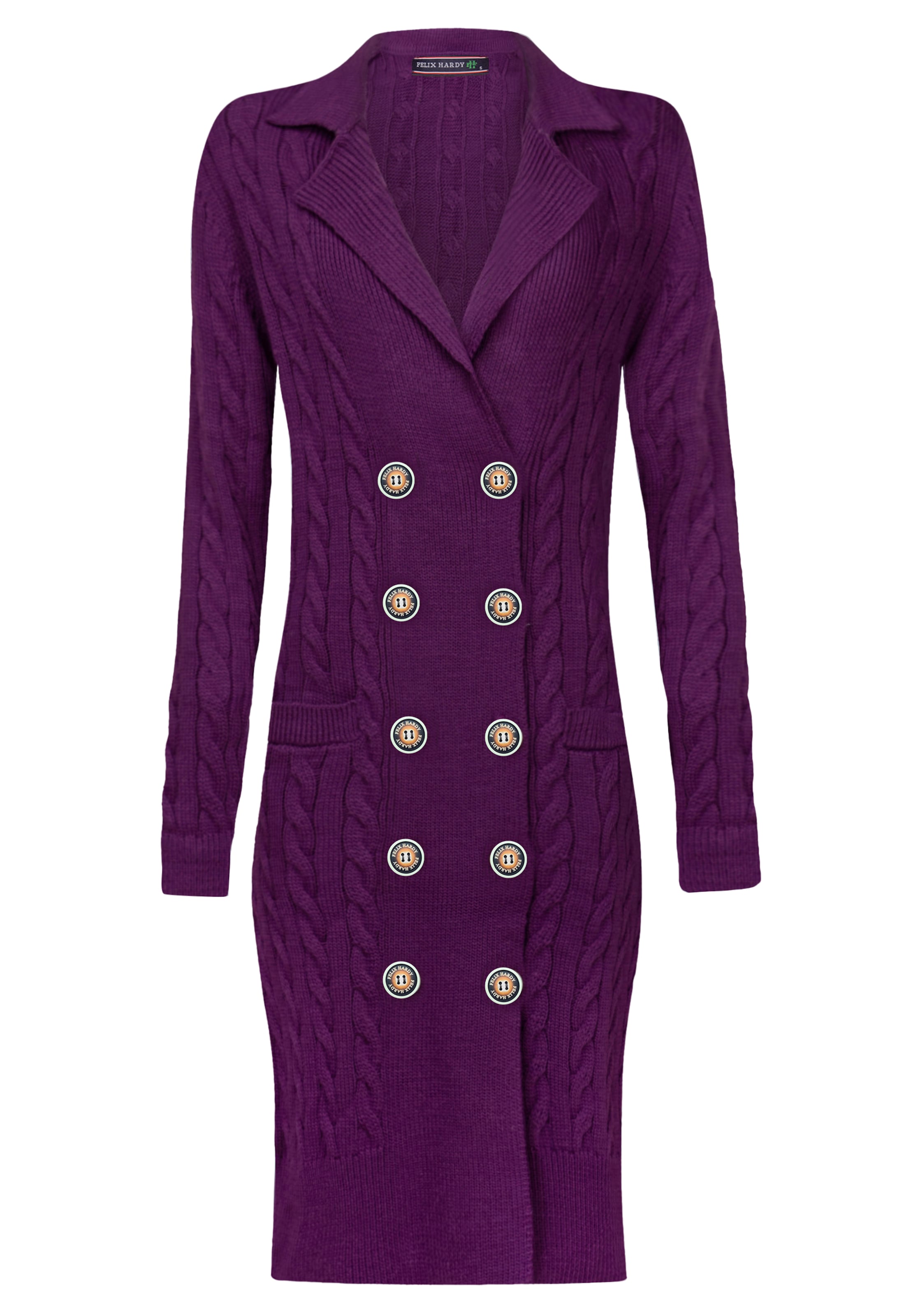 Felix Hardy Pletené šaty - Fialová: predná strana