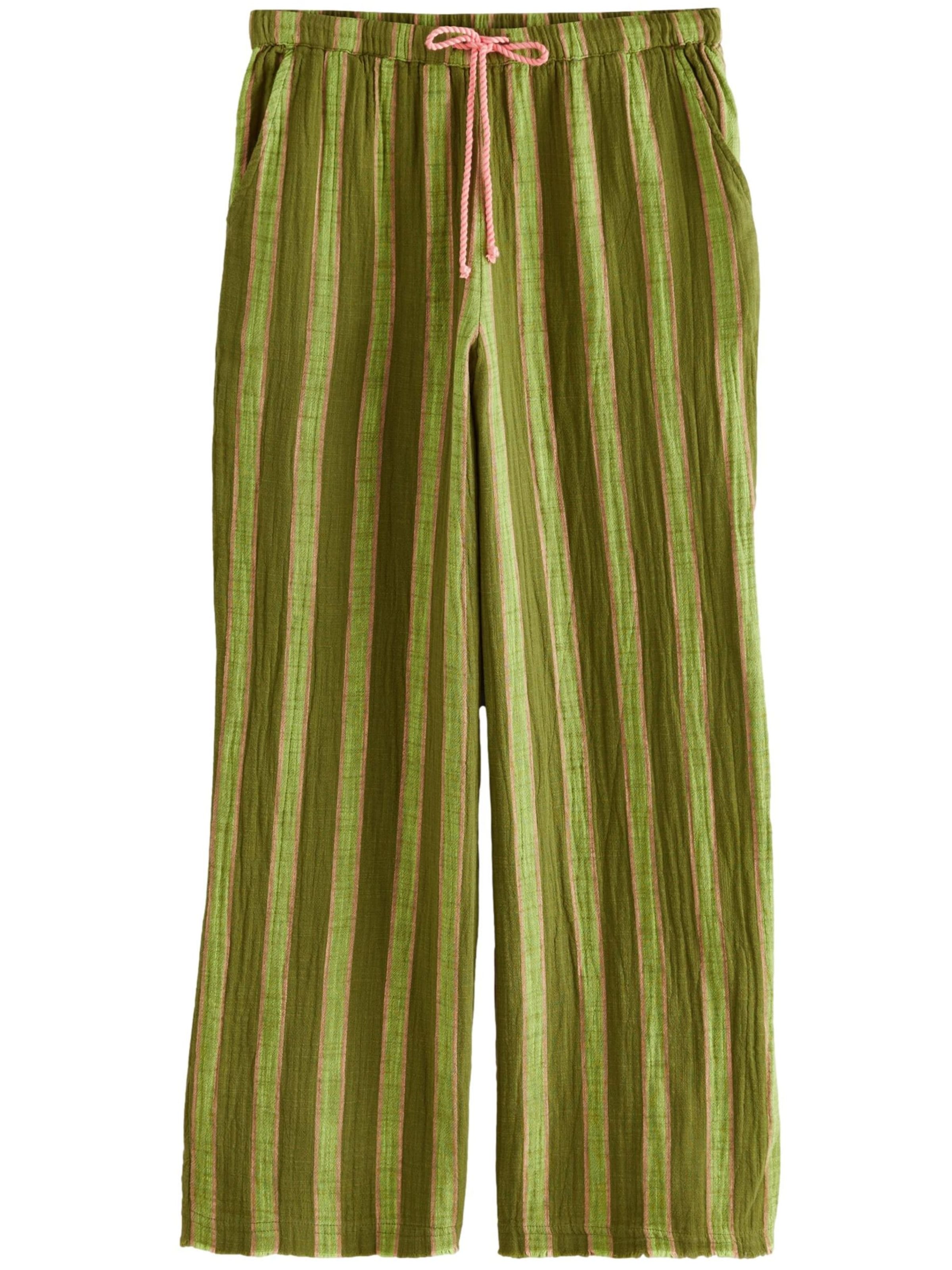 Next Wide Leg Hose in Grün: Vorderseite