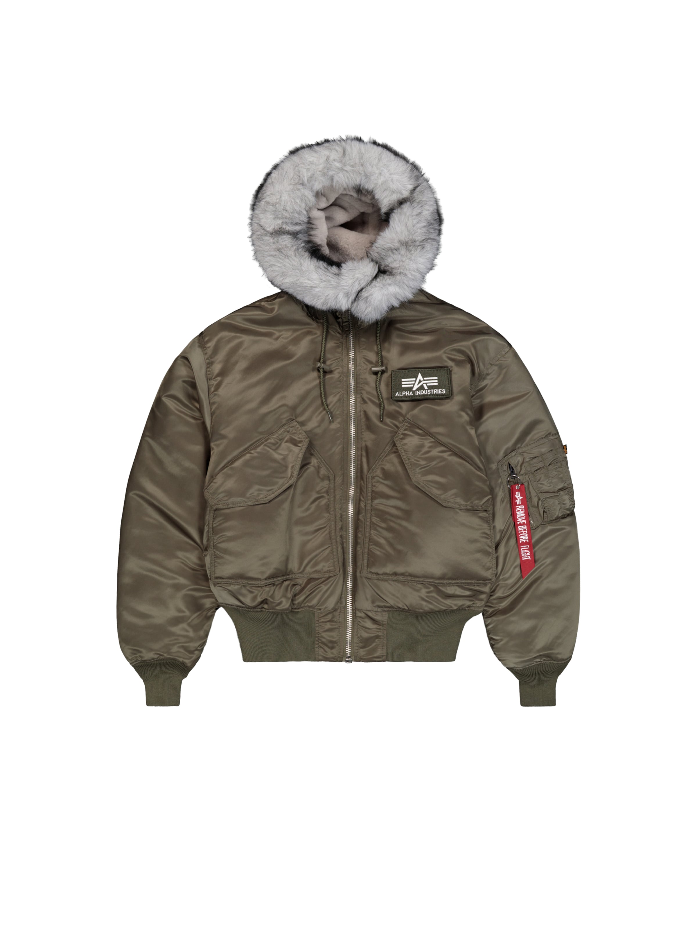Giacca invernale '45P' di ALPHA INDUSTRIES in verde: frontale