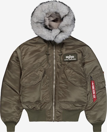 Giacca invernale '45P' di ALPHA INDUSTRIES in verde: frontale