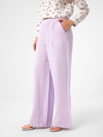DIMI Wide leg Pants 'Weite Damen Leinenhose' in Purple