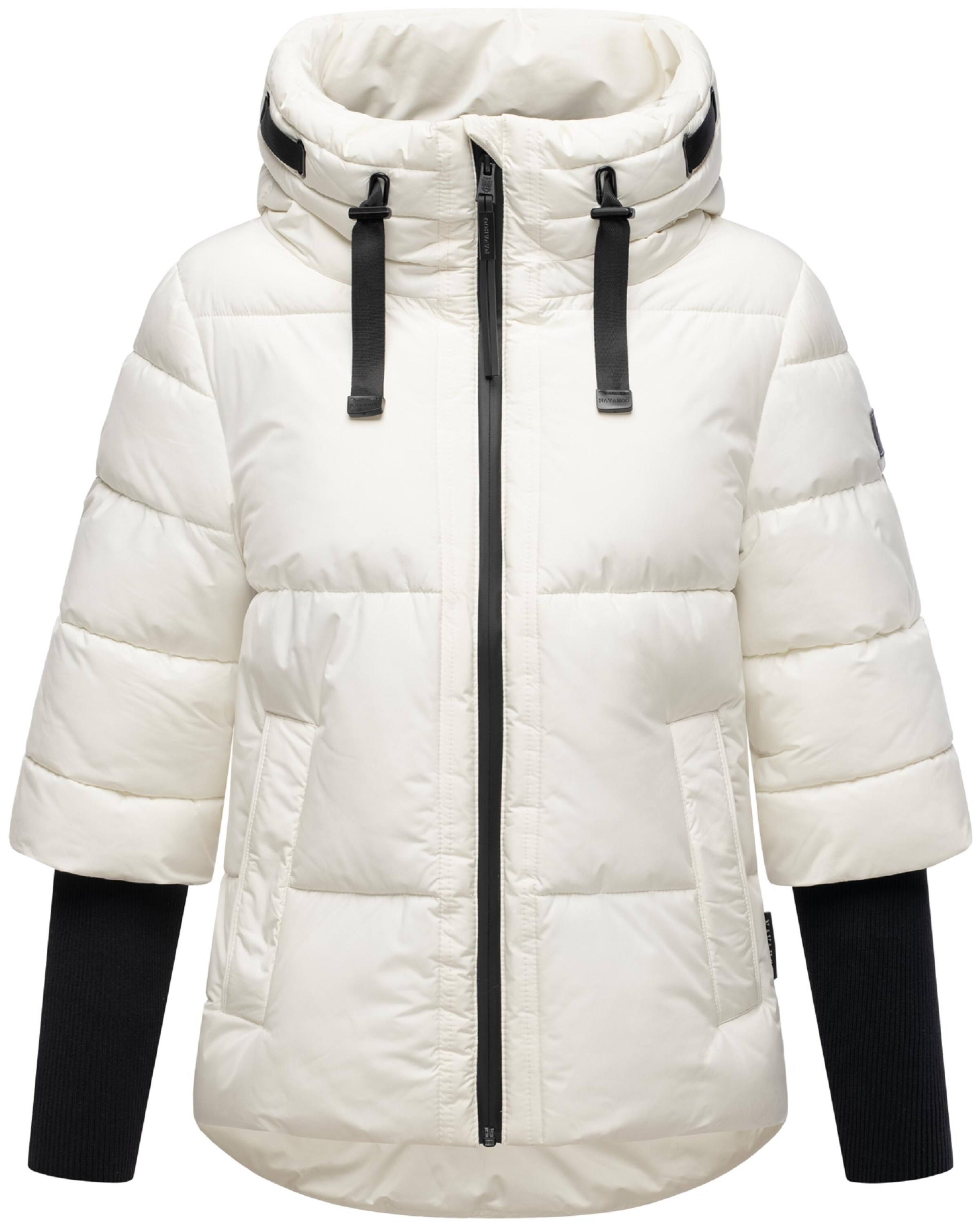 NAVAHOO Winter jacket 'Lotusherz XIV' in White