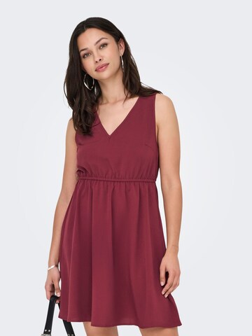 Robe 'ONLNova' ONLY en rouge : devant