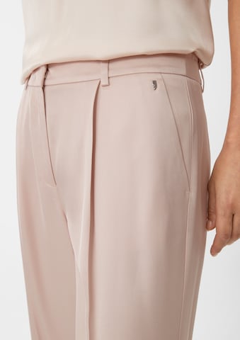 Wide Leg Pantalon à plis COMMA en beige