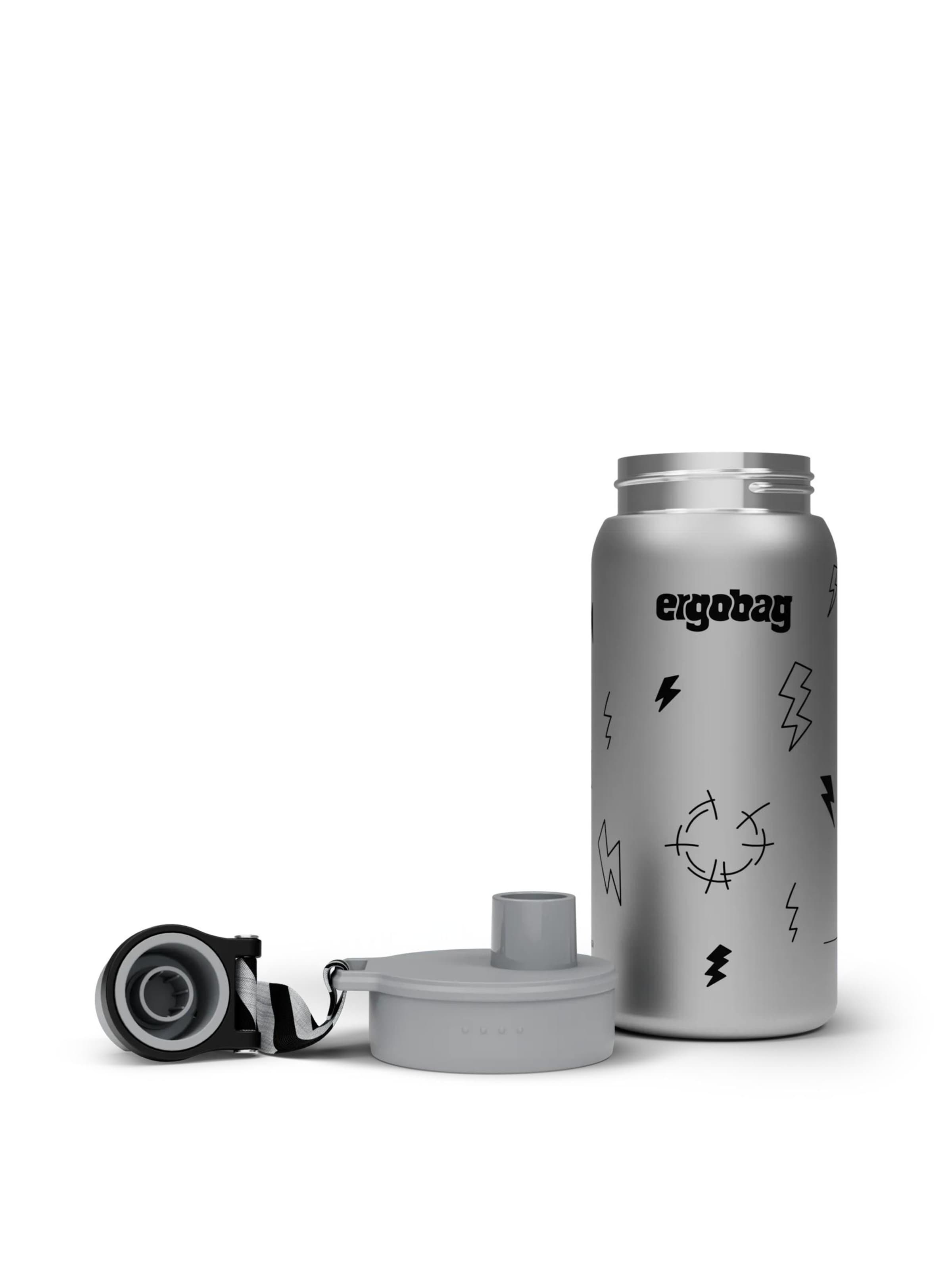 ergobag Drinking Bottle 'Trinkflasche Edelstahl Trinkflasche' in Black