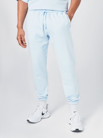 ABOUT YOU x Mero Loose fit Pants 'Code' in Blue: front