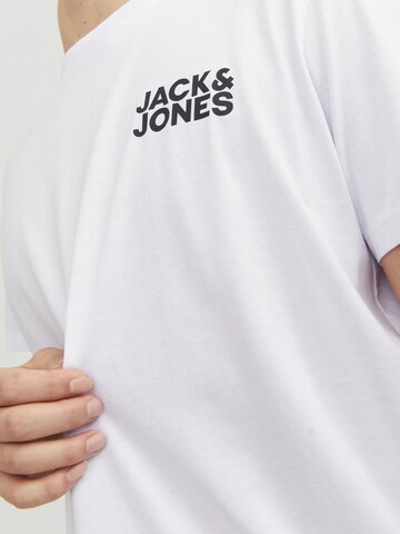JACK & JONES Тениска 'JJECorp' в бяло