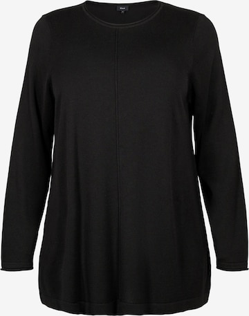 Pull-over Zizzi en noir : devant