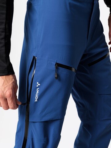 VAUDE Regular Outdoor Pants 'Monviso' in Blue