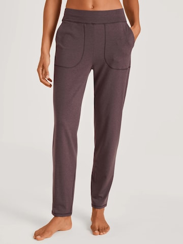 CALIDA Pyjamahose 'DEEPSLEEPWEAR Warming'‌‌‌‌‌‌‌‌‌‌ in Lila: Vorderseite