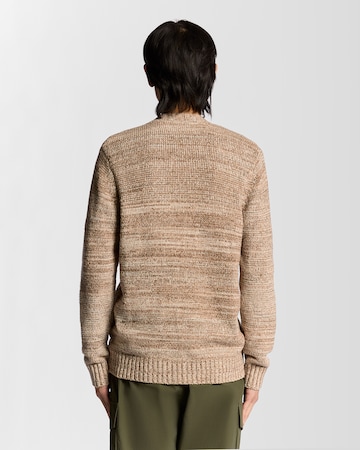 Lyle & Scott Gebreid vest in Bruin