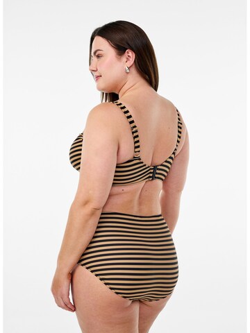 Swim by Zizzi - Reductor Top de bikini 'Tenna' en marrón