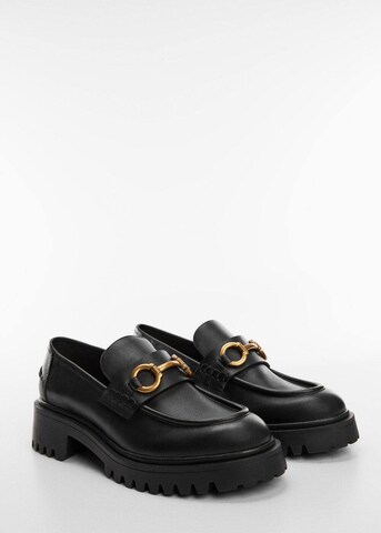 MANGO Moccasins 'chus' in Black