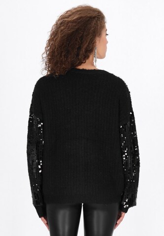 faina Knit Cardigan in Black