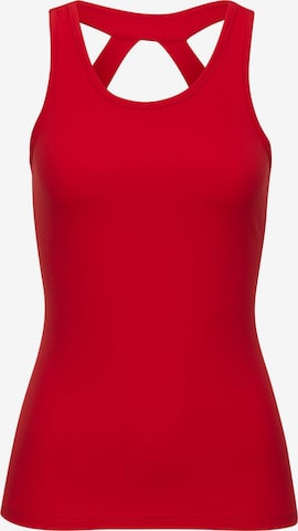 LASCANA ACTIVE Спортен топ в червено: отпред