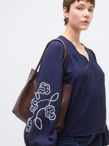 Vero Moda Tall Bluse 'VMANYA' i blå