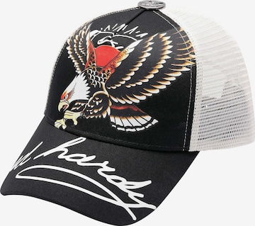 Cappello da baseball 'Soaring Eagle' di Ed Hardy in nero: frontale