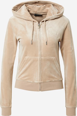Juicy Couture Sweat jacket 'ROBERTSON' in Beige: front