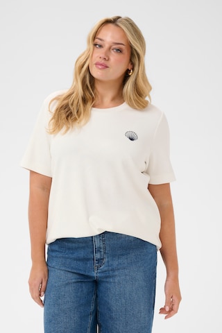 KAFFE CURVE - Camiseta 'KCAnnia' en blanco: frente