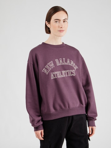 new balance Sweatshirt in Lila: Vorderseite