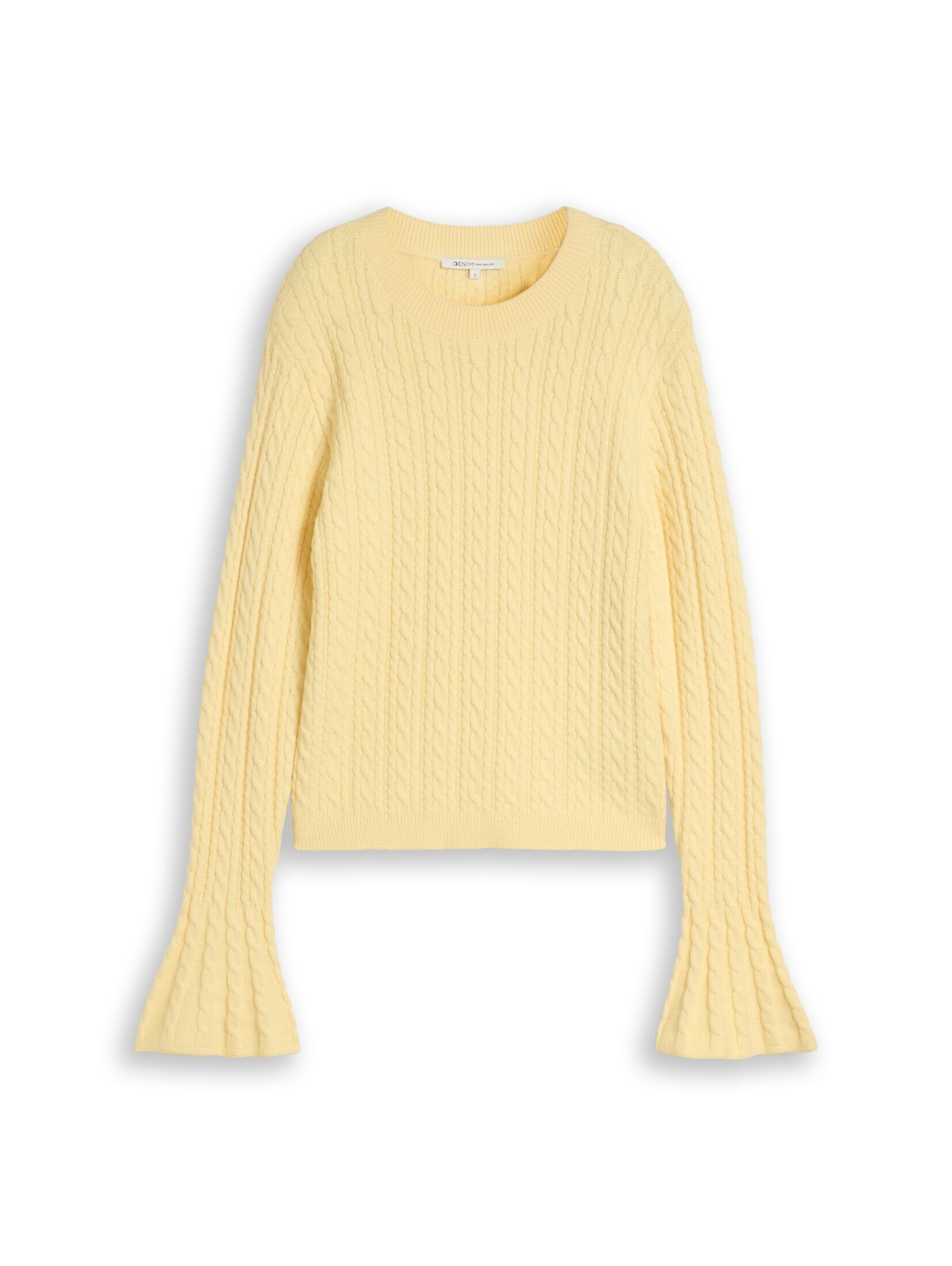TOM TAILOR DENIM Pullover in Gelb: Vorderseite