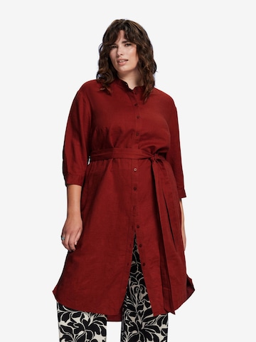 Esprit Curves Blousejurk in Rood: voorkant