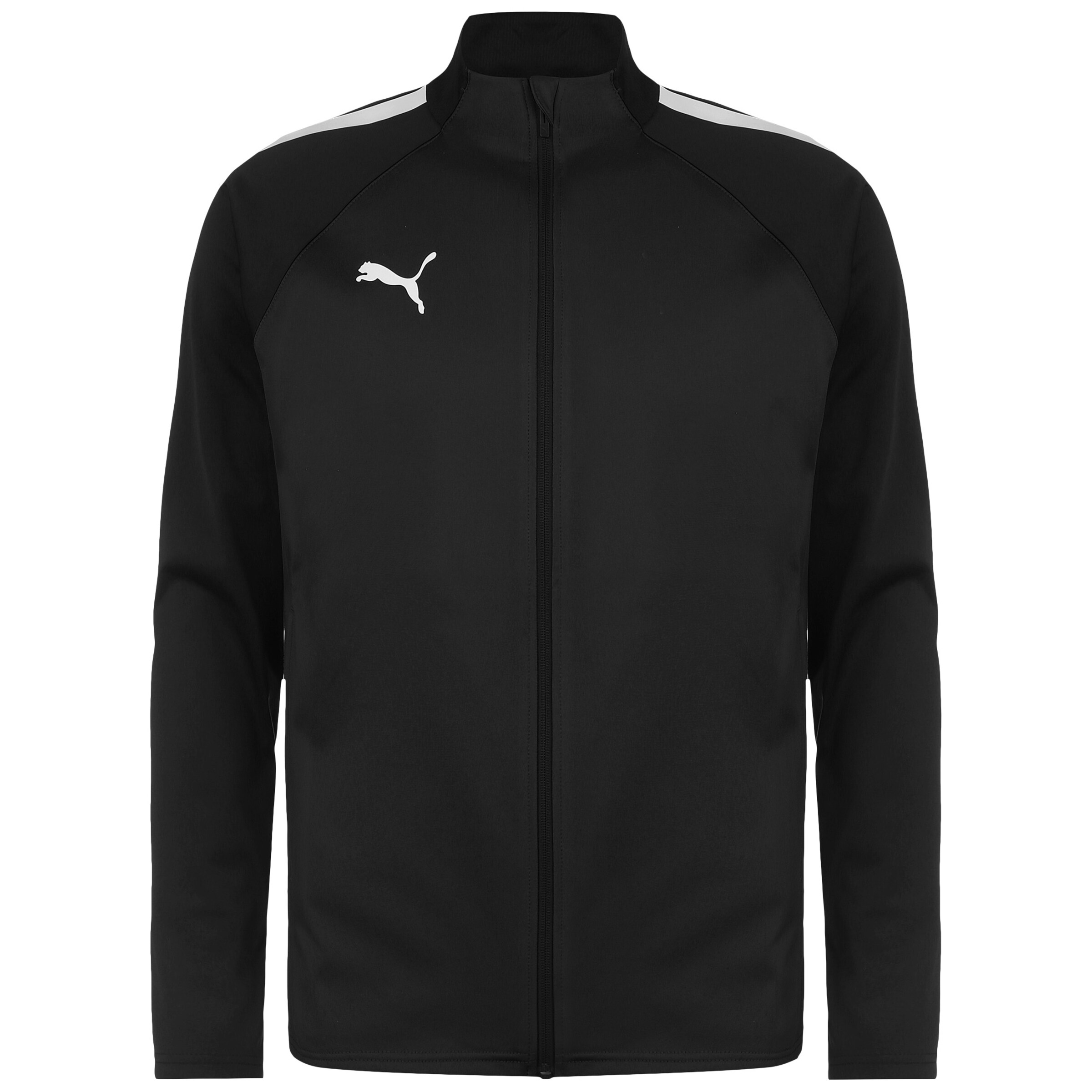 PUMA Sportjacke 'Team Liga' in Schwarz: Vorderseite