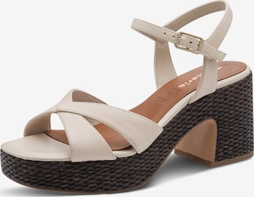 Tamaris - Sandalias en beige: frente