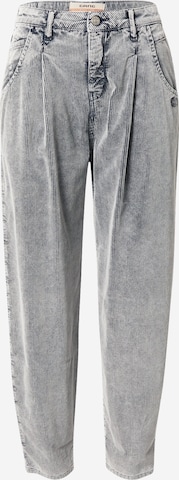 Gang Pleat-Front Pants 'Silvia' in Grey: front