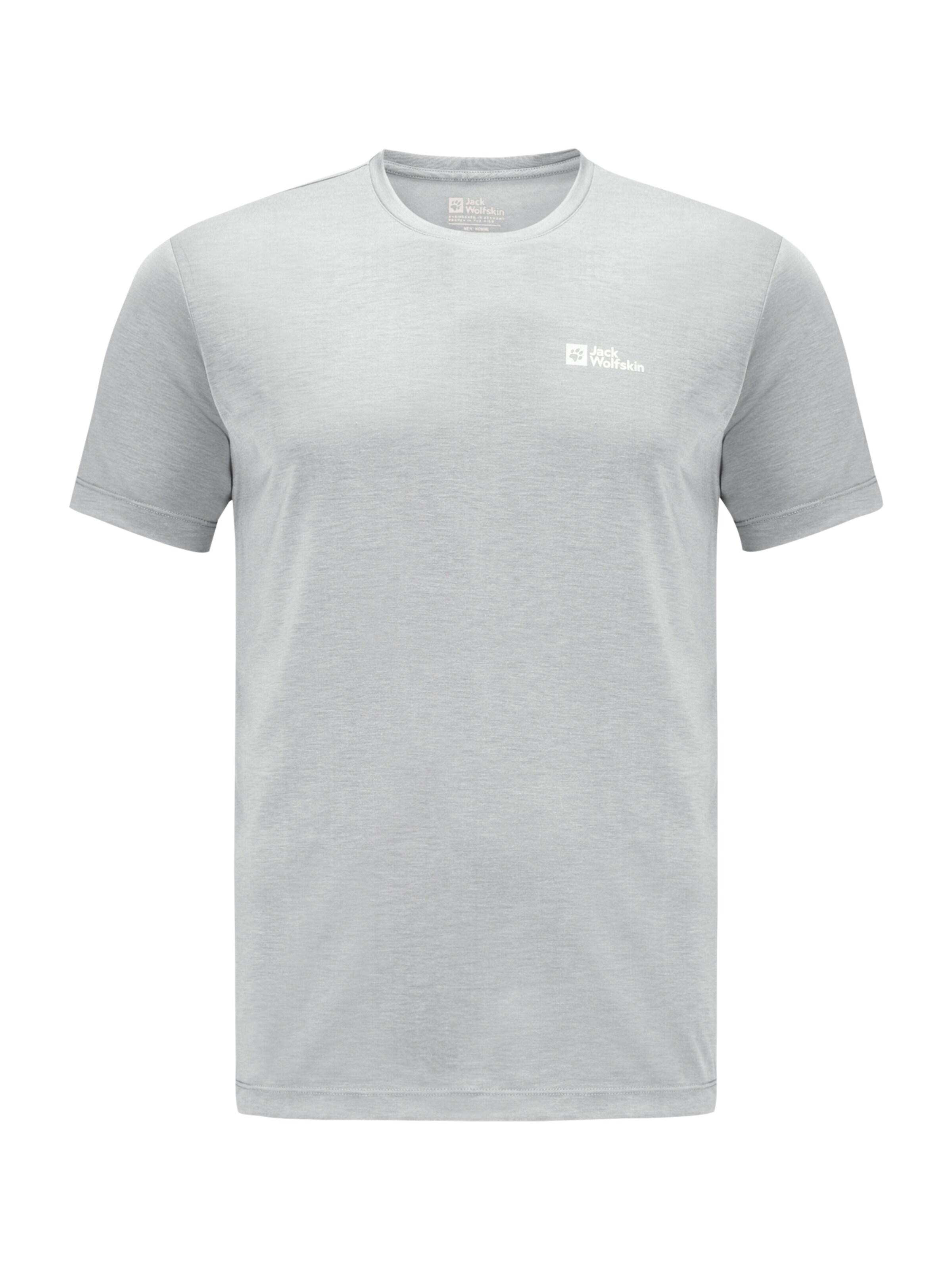 JACK WOLFSKIN Funktionsshirt 'Vonnan' in Grau: Vorderseite