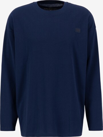 ALPHA INDUSTRIES Shirt in Blue: front