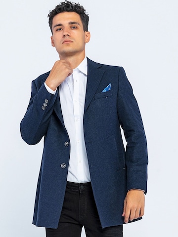 Ron Tomson Regular fit Colbert in Blauw: voorkant