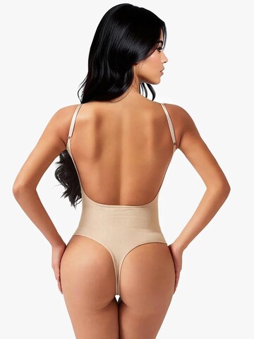 Shapetape Shapingbody 'Body met Lage Rug Met String' in Beige