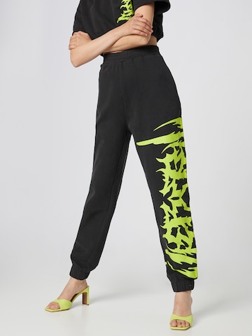 VIERVIER Loose fit Pants 'Malia' in Black: front