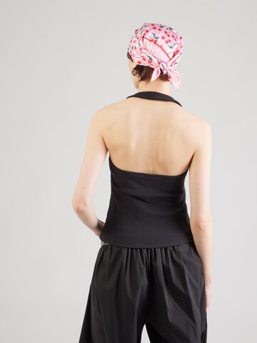 PIECES Top 'PCMay' in Black
