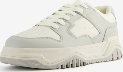Bershka Sneakers low i lysegrå / hvit, Produktvisning