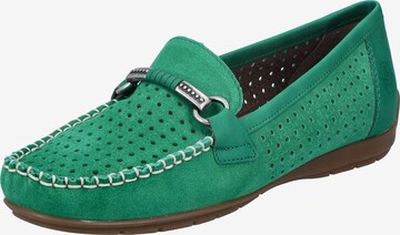 Rieker Classic Flats '40253' in Green: front