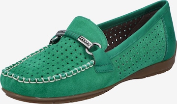 Rieker Classic Flats ' 40253 ' in Green: front