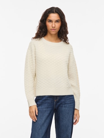 VILA Пуловер 'VIDebs' в бежово: отпред