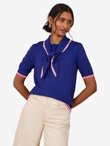 love & roses Trui in Blauw: voorkant