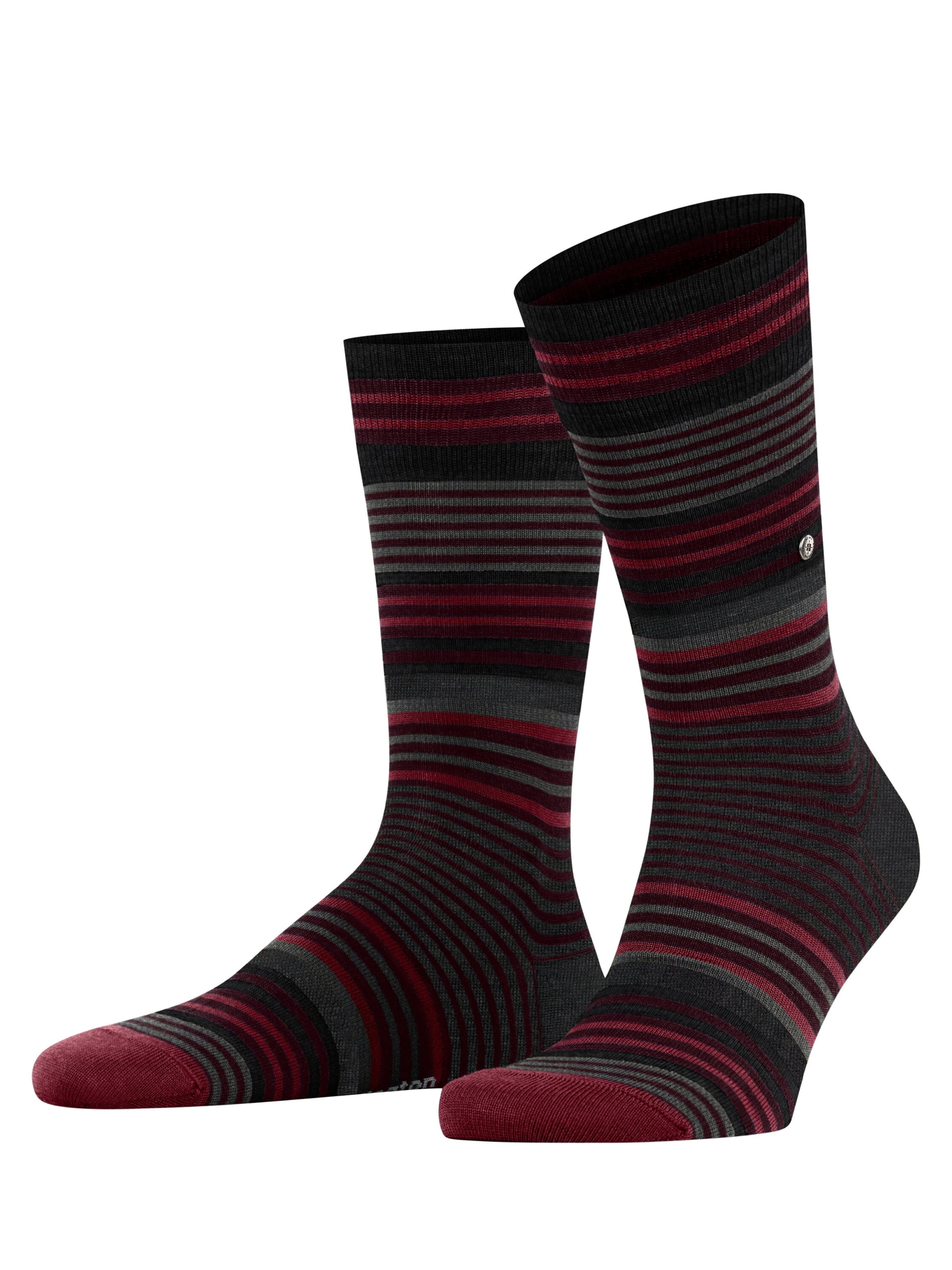 BURLINGTON Socks 'Stripe' in Red: front