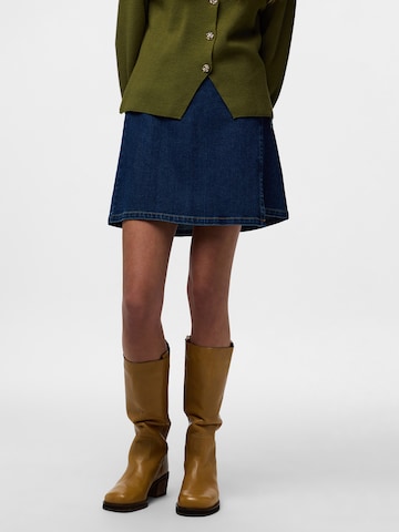 PIECES Sukňa 'PCFLORA' - Modrá: predná strana