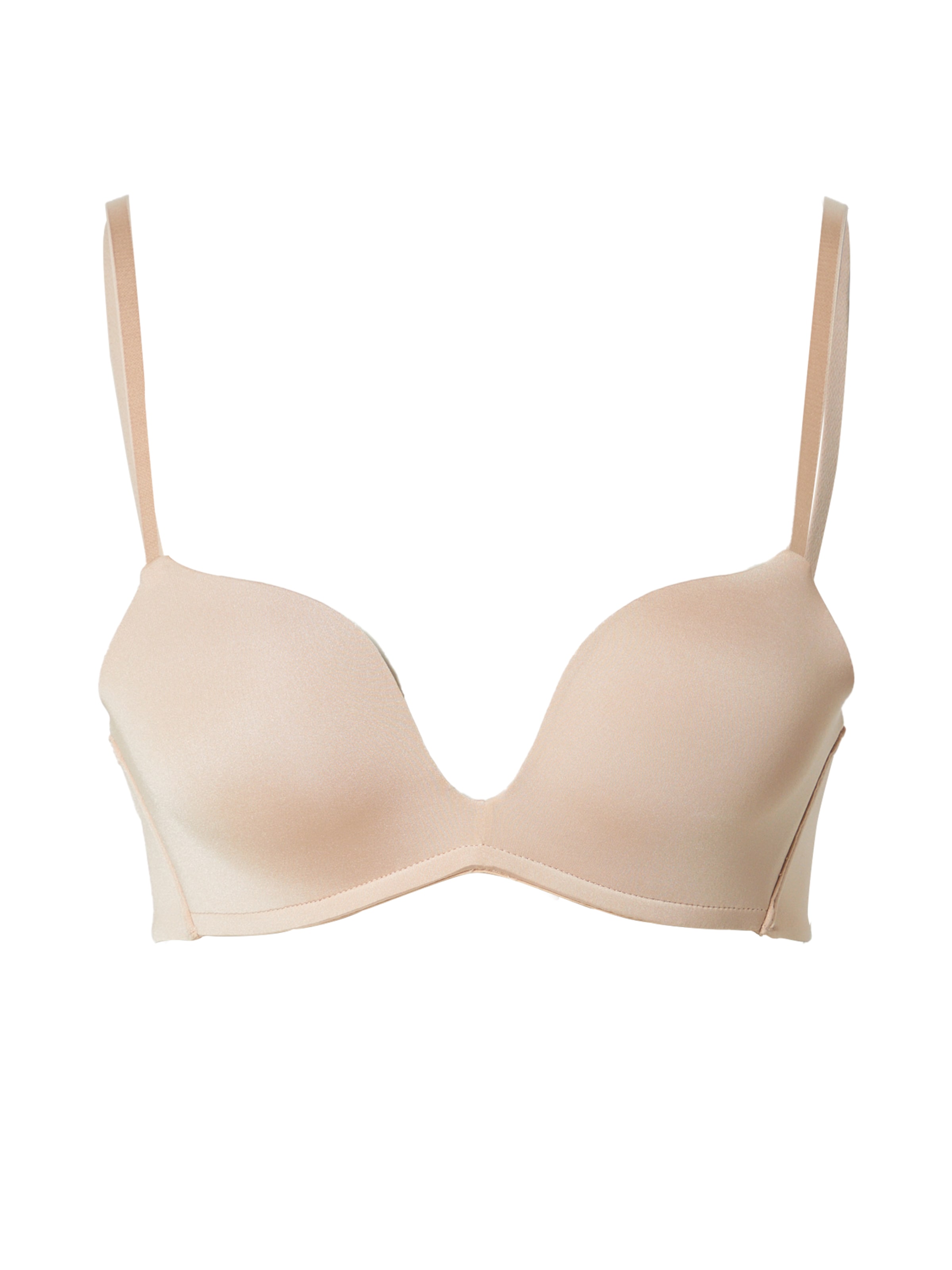 Hunkemöller Push-up Bra 'Deep-V' in Beige: front