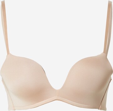 Push-up Reggiseno 'Deep-V' di Hunkemöller in beige: frontale