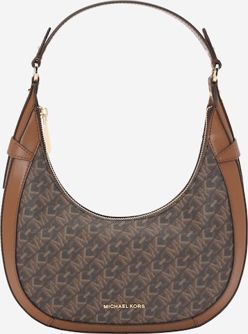 MICHAEL Michael Kors - Bolso de hombro 'PRESTON' en marrón: frente