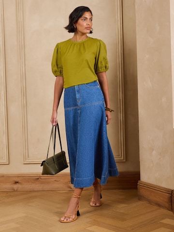 Maglietta di love & roses in verde