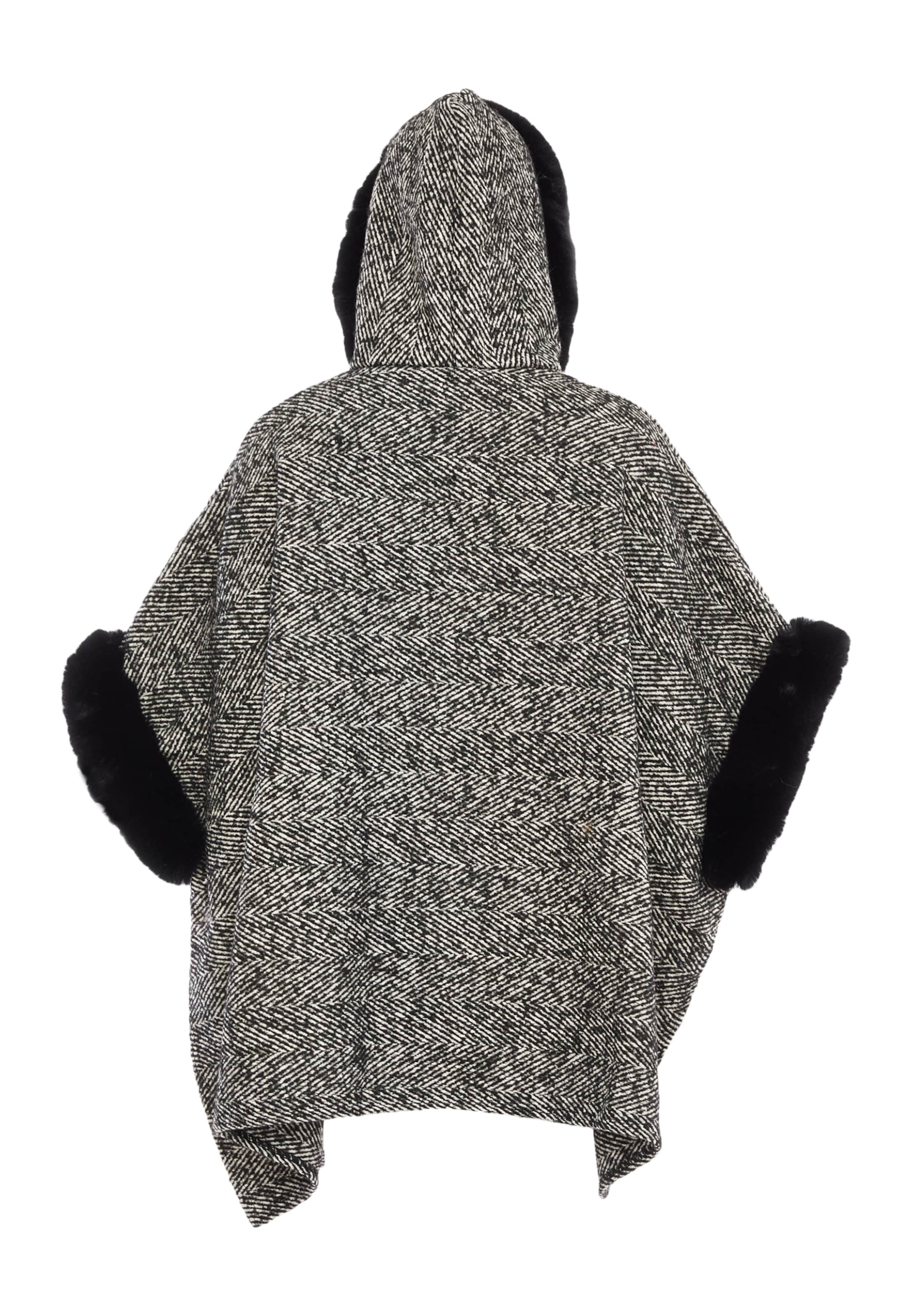 FRAULLY Cape in Zwart