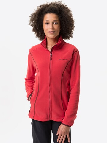 VAUDE Functionele fleece jas 'Rosemoor' in Rood: voorkant