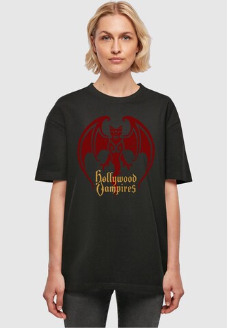 Merchcode Shirt 'Hollywood Vampires' in Zwart: voorkant