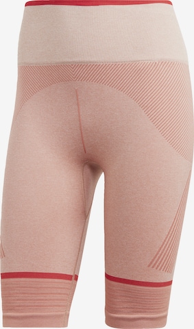 ADIDAS BY STELLA MCCARTNEY Skinny Workout Pants 'True Strength' in Orange: front